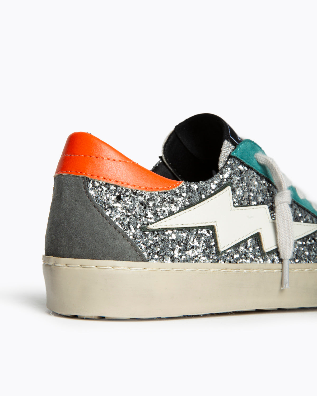 Deportivas Rayo CORINA M5505 plata-verde-naranja
